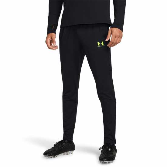 Under Armour Мъжки Панталон Armour Challenger Knit Trousers Mens Black/Vis Yellw Мъжко облекло за едри хора
