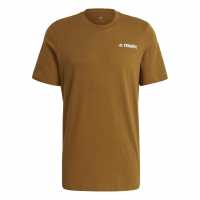Adidas Terrex Mountain Graphic T-Shirt Womens Brown Malt Мъжки тениски и фланелки