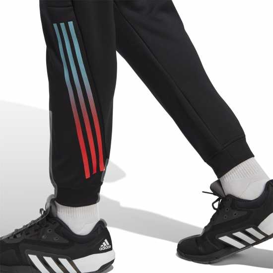 Adidas Мъжко Спортно Долнище Train Icons 3-Stripes Training Joggers Mens Black Мъжко облекло за едри хора