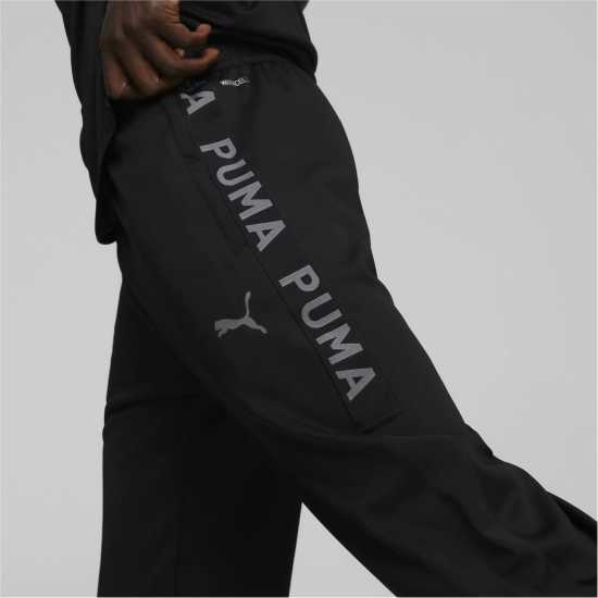 Puma Мъжко Долнище За Джогинг Fit Pwr Fleece Jogging Pants Mens Puma Black Мъжко облекло за едри хора
