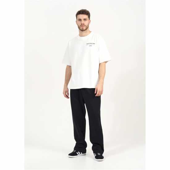 Brave Soul Мъжко Спортно Долнище Wide Leg Joggers Mens Черно 