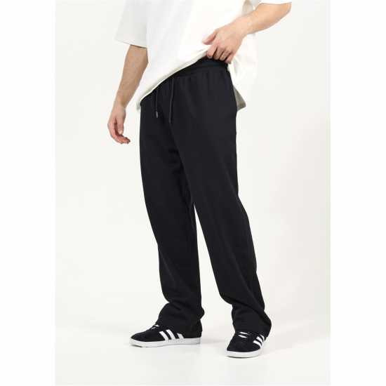 Brave Soul Мъжко Спортно Долнище Wide Leg Joggers Mens Черно 