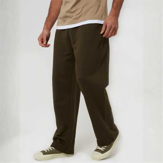 Brave Soul Мъжко Спортно Долнище Wide Leg Joggers Mens Khaki Brave Soul Мъжко Спортно Долнище Wide Leg Joggers Mens Khaki