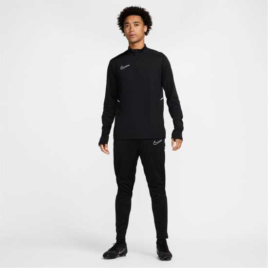 Nike Мъжки Анцуг Academy Zippered Tracksuit Bottoms Mens Черно/Бяло Мъжки спортни екипи в две части