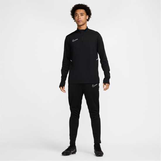Nike Мъжки Анцуг Academy Zippered Tracksuit Bottoms Mens Черно/Бяло Мъжки спортни екипи в две части