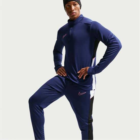 Nike Мъжки Анцуг Academy Zippered Tracksuit Bottoms Mens Blue/Pink 