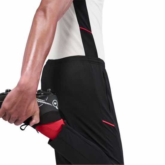 Nike Мъжки Анцуг Academy Zippered Tracksuit Bottoms Mens Blk/Blk/Uni Red Мъжки спортни екипи в две части