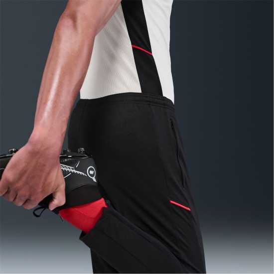 Nike Мъжки Анцуг Academy Zippered Tracksuit Bottoms Mens Blk/Blk/Uni Red Мъжки спортни екипи в две части