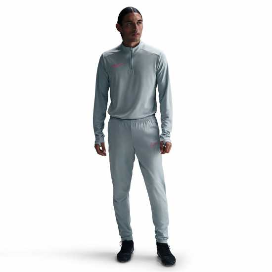 Nike Мъжки Анцуг Academy Zippered Tracksuit Bottoms Mens Сиво/Розово Мъжки спортни екипи в две части