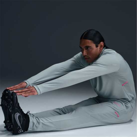 Nike Мъжки Анцуг Academy Zippered Tracksuit Bottoms Mens Сиво/Розово Мъжки спортни екипи в две части