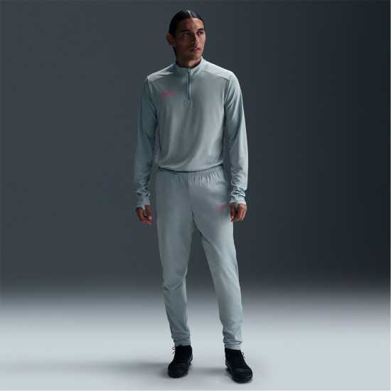 Nike Мъжки Анцуг Academy Zippered Tracksuit Bottoms Mens Сиво/Розово Мъжки спортни екипи в две части