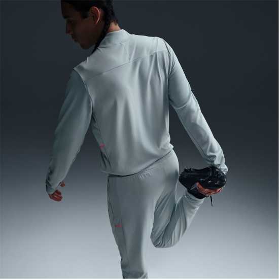 Nike Мъжки Анцуг Academy Zippered Tracksuit Bottoms Mens Сиво/Розово Мъжки спортни екипи в две части