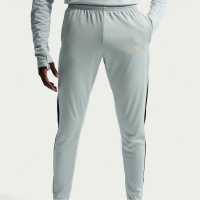 Nike Мъжки Анцуг Academy Zippered Tracksuit Bottoms Mens Grey/Gold 