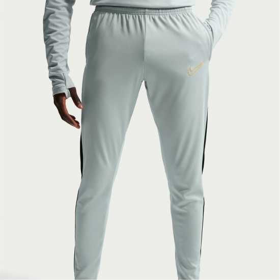 Nike Мъжки Анцуг Academy Zippered Tracksuit Bottoms Mens Grey/Gold 