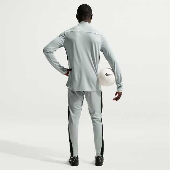 Nike Мъжки Анцуг Academy Zippered Tracksuit Bottoms Mens Grey/Gold 