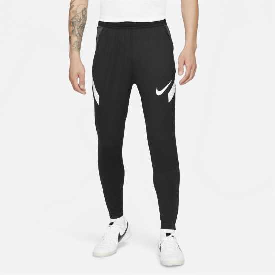 Nike Мъжко Долнище Dri-Fit Strike Soccer Pants Mens Black/White Мъжко облекло за едри хора