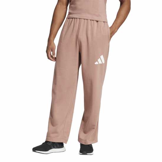 Adidas Мъжко Спортно Долнище Essentials Wide Leg 3 Bar Logo Joggers Mens  
