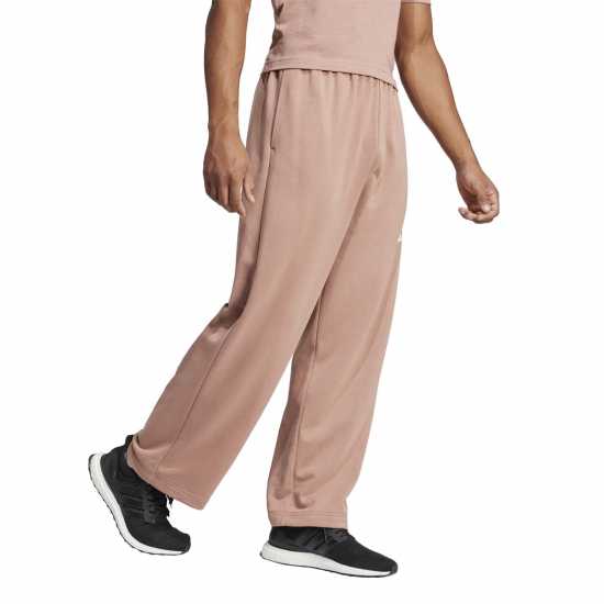 Adidas Мъжко Спортно Долнище Essentials Wide Leg 3 Bar Logo Joggers Mens  