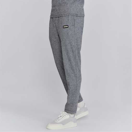 Siksilk Smart Open Hem Jersey Joggers Сиво Мъжки меки спортни долнища