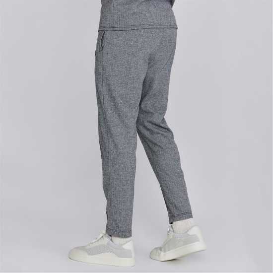 Siksilk Smart Open Hem Jersey Joggers Сиво Мъжки меки спортни долнища
