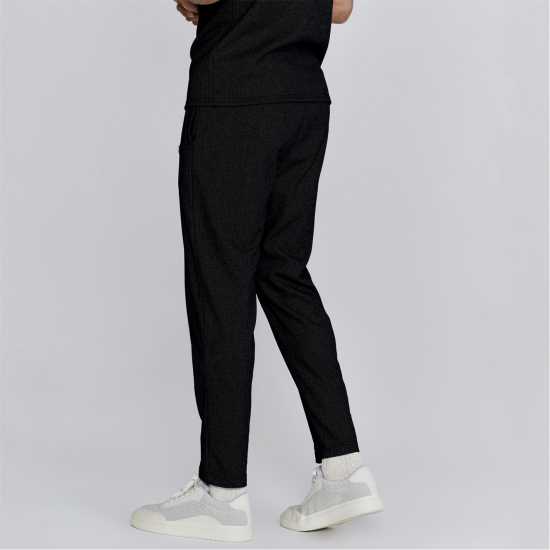 Siksilk Smart Open Hem Jersey Joggers Черно Siksilk Smart Open Hem Jersey Joggers Черно Мъжки меки спортни долнища