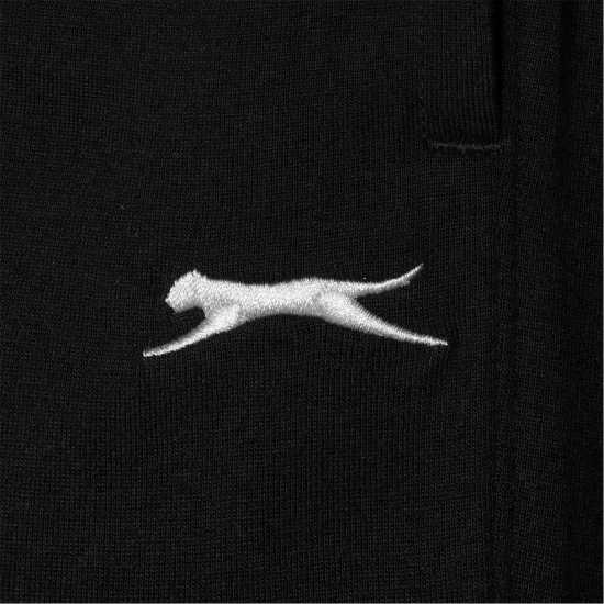 Slazenger Мъжко Спортно Долнище Jogging Bottoms Mens Черно Мъжки меки спортни долнища