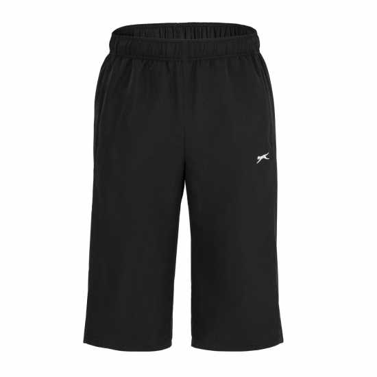 Мъжки къси панталони Slazenger Мъжки Анцуг Three Quarter Length Tracksuit Bottoms Mens Черно Slazenger Мъжки Анцуг Three Quarter Length Tracksuit Bottoms Mens Черно Мъжки къси панталони