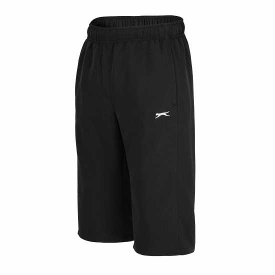 Мъжки къси панталони Slazenger Мъжки Анцуг Three Quarter Length Tracksuit Bottoms Mens Черно Slazenger Мъжки Анцуг Three Quarter Length Tracksuit Bottoms Mens Черно Мъжки къси панталони