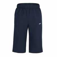Slazenger Мъжки Анцуг Three Quarter Length Tracksuit Bottoms Mens Морска синьо Мъжки къси панталони