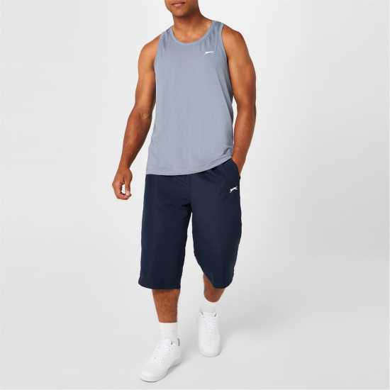 Мъжки къси панталони Slazenger Мъжки Анцуг Three Quarter Length Tracksuit Bottoms Mens Морска синьо Slazenger Мъжки Анцуг Three Quarter Length Tracksuit Bottoms Mens Морска синьо Мъжки къси панталони