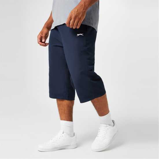 Мъжки къси панталони Slazenger Мъжки Анцуг Three Quarter Length Tracksuit Bottoms Mens Морска синьо Slazenger Мъжки Анцуг Three Quarter Length Tracksuit Bottoms Mens Морска синьо Мъжки къси панталони