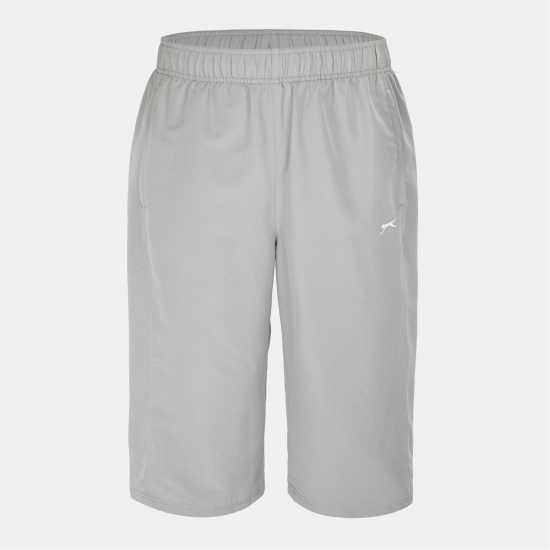 Slazenger Мъжки Анцуг Three Quarter Length Tracksuit Bottoms Mens Light Grey 