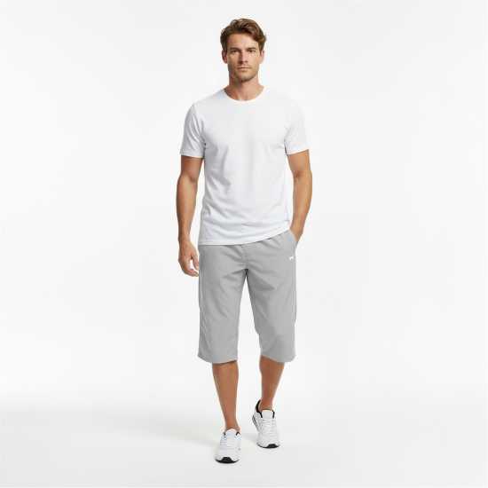 Slazenger Мъжки Анцуг Three Quarter Length Tracksuit Bottoms Mens Light Grey Slazenger Мъжки Анцуг Three Quarter Length Tracksuit Bottoms Mens Light Grey