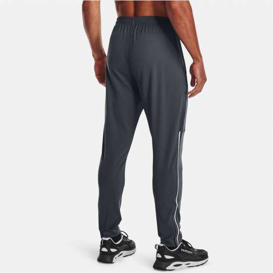 Under Armour Мъжко Долнище Pique Track Pants Mens Черно сиво Мъжки спортни екипи в две части