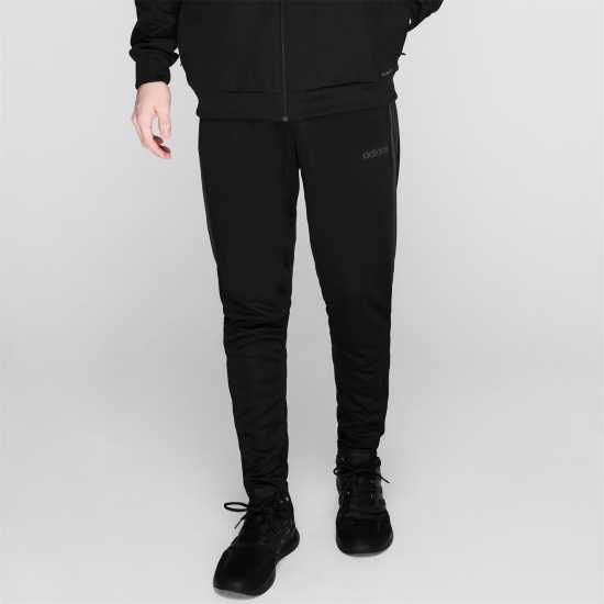 Adidas Mens Football Sereno Pants Slim Черно/Тъмно сиво Мъжки спортни екипи в две части