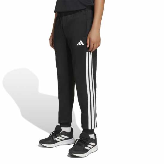 Adidas Kids' Closed Hem Poly Tracksuit Joggers Черно 