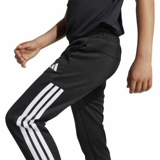 Adidas Kids' Closed Hem Poly Tracksuit Joggers Черно 