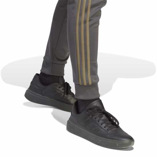 Adidas Мъжко Спортно Долнище Cuffed Joggers Mens DkGrey/RawKhaki Мъжко облекло за едри хора