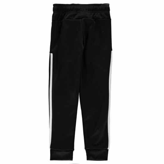 Adidas Poly Matt Pants Junior Boys Black/White Детски долнища за бягане