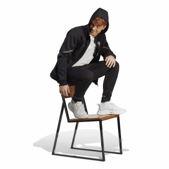 Adidas Мъжки Анцуг Designed For Gameday Tracksuit Bottoms Mens Black - Мъжко облекло за едри хора