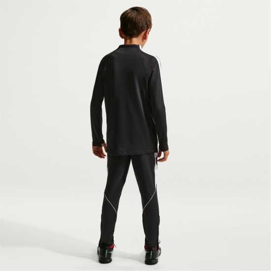Nike Детски Анцуг Strike Tracksuit Bottoms Juniors Черно/Бяло Детски долнища за бягане