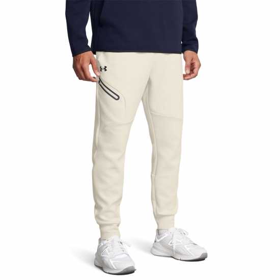 Under Armour Мъжко Спортно Долнище Armour Ua Unstoppable Flc Jgr Eu Joggers Mens Сума Бяло/Черно Мъжки меки спортни долнища