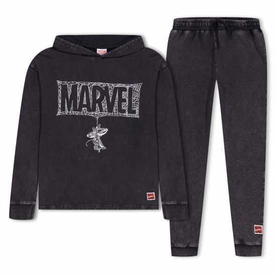 Marvel Slogan Hoodie And Jogger Set  