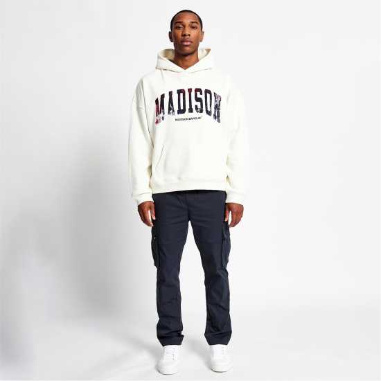 Madison Barclay Distressed Hoodie Мармалад 