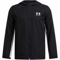 Under Armour Детско Яке Rival Zip Jacket Juniors Черно/бяло Детски суитчъри и блузи с качулки