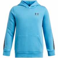 Under Armour Icon Fleece Taping Hoodie Juniors Етер Блу/Блк Детски суитчъри и блузи с качулки