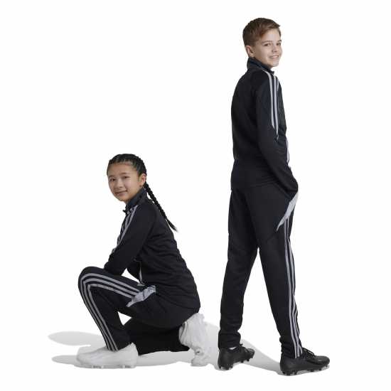 Adidas Детски Анцуг Tiro24 Winterised Tracksuit Bottoms Juniors черно/светло сиво Детски долнища за бягане