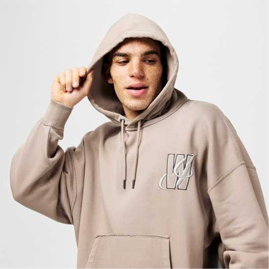 Jw Drawstring Kangaroo Pocket Hoodie  