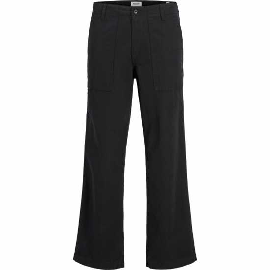 Мъжки Панталон Jack And Jones Flared Trousers Mens Черно Мъжки панталони чино