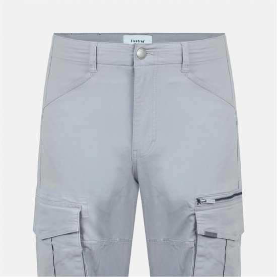 Firetrap Мъжки Панталони Cargo Trouser Mens Сиво пухкаво Firetrap Мъжки Панталони Cargo Trouser Mens Сиво пухкаво